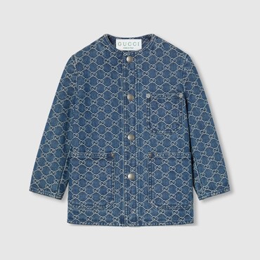 GUCCI Kids - GG Denim Jacquard Jacket, Size 5 YEARS