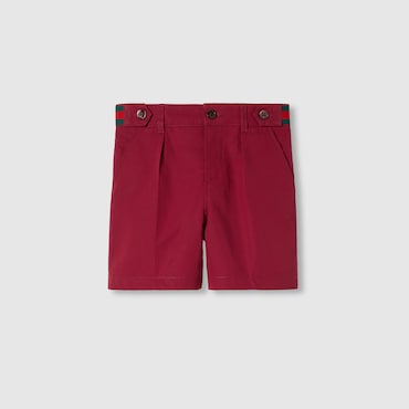 GUCCI Kids - Cotton Poplin Shorts, Size 4 YEARS