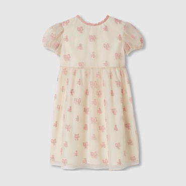 GUCCI Bambina - Abito Bambino Ricamato In Tulle, Taglia 5 ANNI