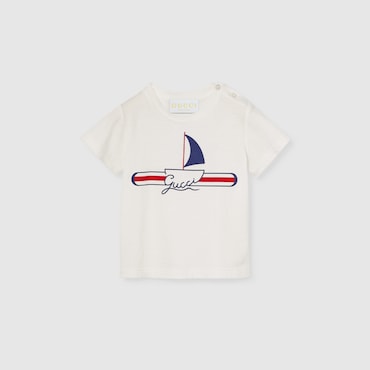 GUCCI Baby - Printed Cotton T-shirt, Size 36 MONTHS