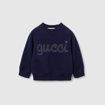 GUCCI Baby - Embroidered Cotton Sweatshirt, Size 9-12 MONTHS