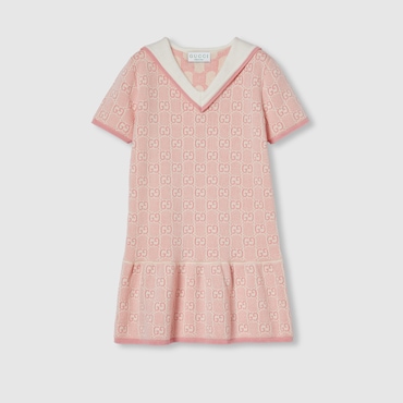 GUCCI Bambina - Abito Bambino In Cotone GG, Taglia 8 ANNI
