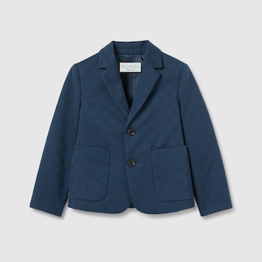 GUCCI Kids - GG Cotton Jacket With Web, Size 5 YEARS