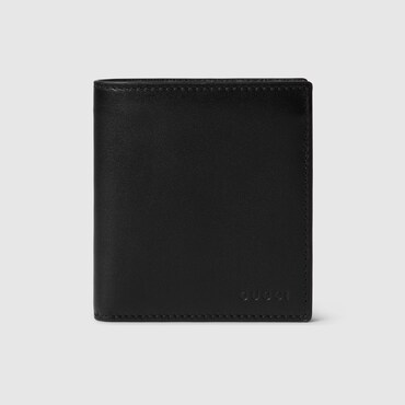 GUCCI GG Emblem Bi-fold Embossed Wallet