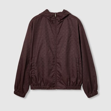 GUCCI Lightweight GG Nylon Jacket, Size 54