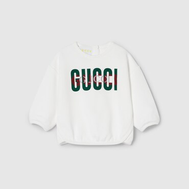 GUCCI Neonato - Felpa Neonato In Cotone Con Stampa, Taglia 9-12 MESI