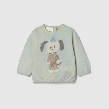 GUCCI Baby - Printed Cotton Sweatshirt, Size 6-9 MONTHS