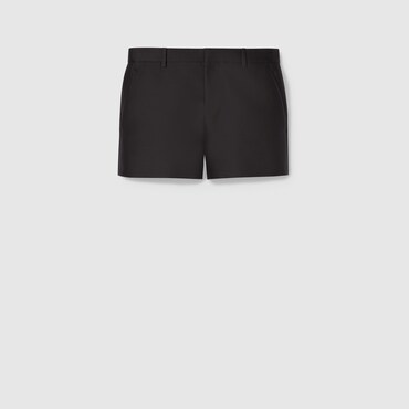 GUCCI Wool Silk Gabardine Shorts, Size 44 IT