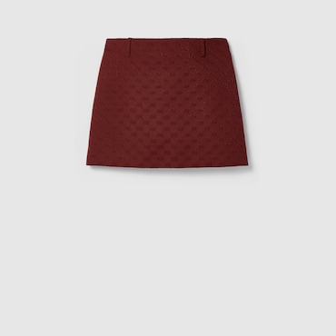 GUCCI Original GG Canvas Mini Skirt, Size 38 IT