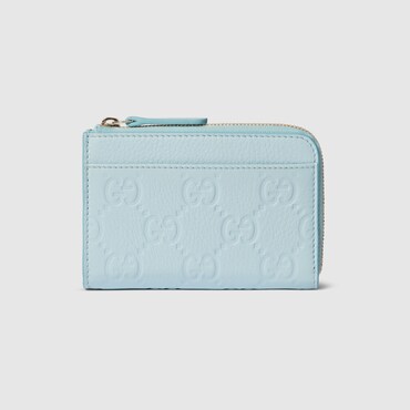 GUCCI GG Emblem Zip Card Case
