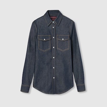 GUCCI Denim Shirt, Size 42 IT