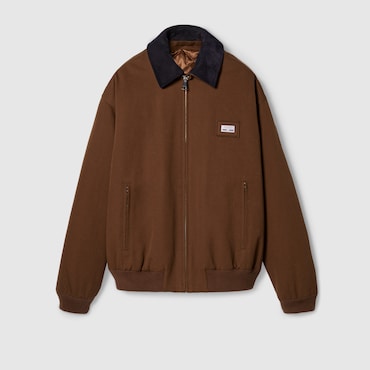 GUCCI Cotton Canvas Jacket, Size 50