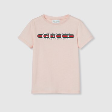 GUCCI Filles - T-shirt Pour Enfant En Coton Imprimé, Taille 5 ANS