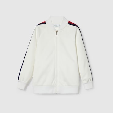 GUCCI Bambino - Giacca Bambino In Jersey Con Dettaglio Web, Taglia 12 ANNI