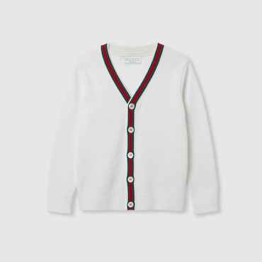 GUCCI Kids - Embroidered Cotton Cardigan, Size 12 YEARS