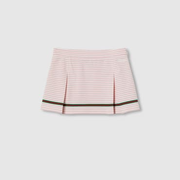 GUCCI Kids - Embroidered Cotton Skirt, Size 6 YEARS