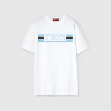 GUCCI Printed Cotton Jersey T-shirt