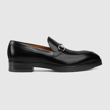 GUCCI Men's Loafer With Horsebit, Size 40 IT, Black