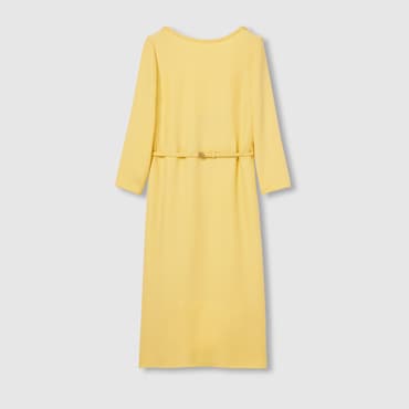 GUCCI Abito Midi In Cady Di Seta, Taglia 46 IT