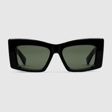 GUCCI Women's Square Frame Sunglasses, Black