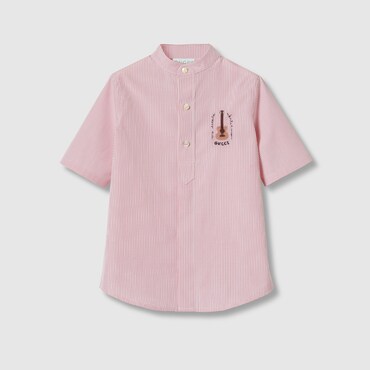 GUCCI Kids - Embroidered Cotton Shirt, Size 6 YEARS