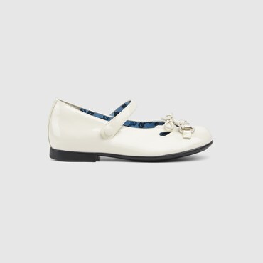GUCCI Baby - Horsebit Ballet Flat, Size 25