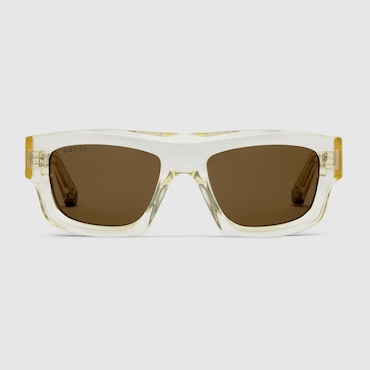 GUCCI Rectangular Frame Sunglasses