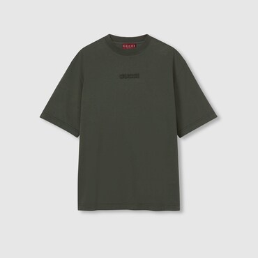 GUCCI Embroidered Cotton Jersey T-shirt, Size XXXL