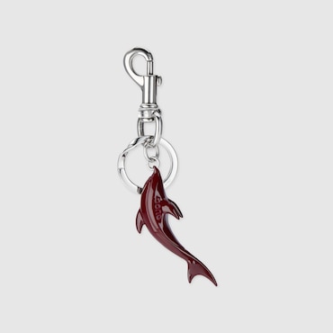 GUCCI Engraved Dolphin Keychain Charm