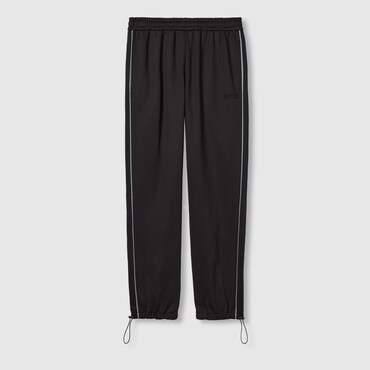 GUCCI Embroidered Jersey Trouser, Size XL