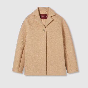 GUCCI Cappotto In Lana Spalmata, Taglia 38 IT
