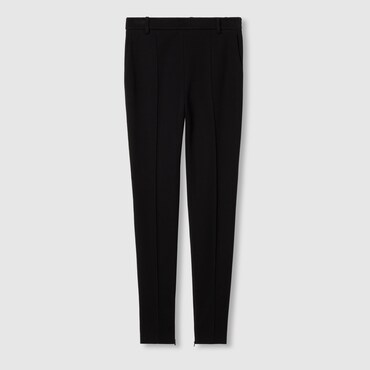 GUCCI Cotton Jersey Trousers With Embroidery, Size 36 IT