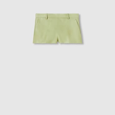 GUCCI Short En Cuir embossé, Taille 42 IT