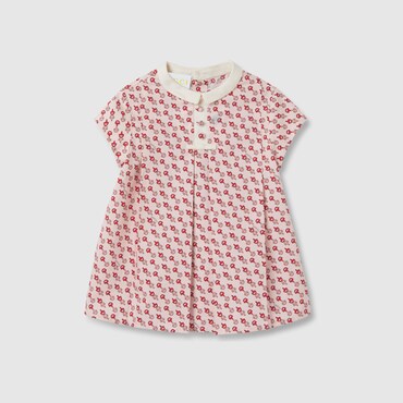 GUCCI Baby - Printed Cotton Dress, Size 9-12 MONTHS