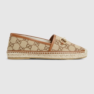 GUCCI Women's Espadrille With Horsebit, Size 35.5 IT