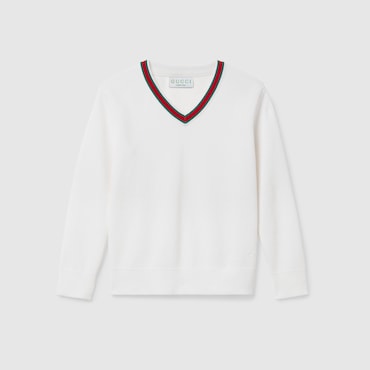 GUCCI Kids - Embroidered Cotton Jumper, Size 10 YEARS
