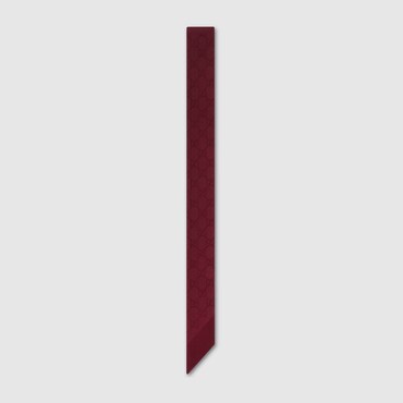 GUCCI GG Silk Jacquard Neck Bow