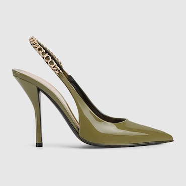 GUCCI Signoria Slingback Pump, Size 34 IT
