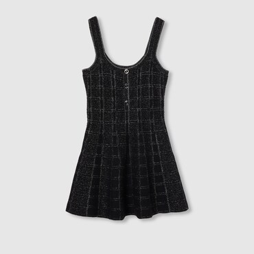 GUCCI Abito In Jacquard Di Lana E Lamé A Quadri, Taglia L