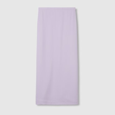 GUCCI Mid-length Acetate Blend Sable Skirt, Size 36 IT