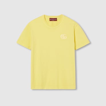 GUCCI Embroidered Cotton Jersey T-shirt, Size XL