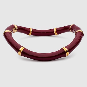 GUCCI Bamboo Choker Necklace, Size M