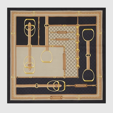 GUCCI Printed Silk Carré