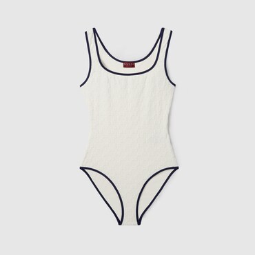 GUCCI GG Terrycloth Swimsuit, Size XXL