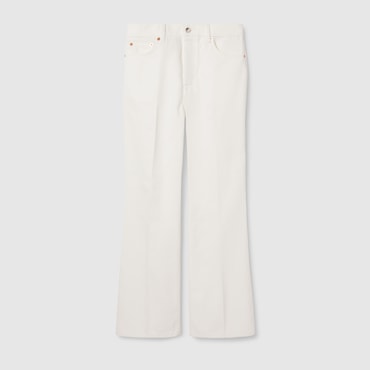 GUCCI Cropped Flared Denim Trousers, Size 27