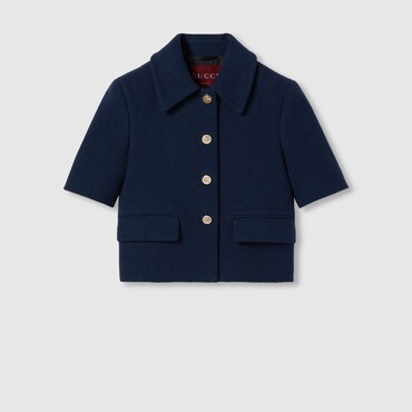 GUCCI Giacca In Tweed Di Cotone, Taglia 46 IT