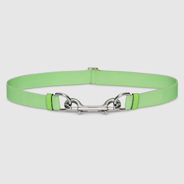 GUCCI Thin Belt With Double Snap Hook Buckle, Size 90
