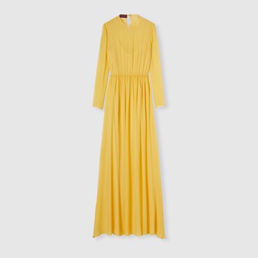 GUCCI Long Silk Georgette Dress, Size 36 IT