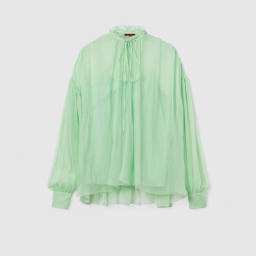 GUCCI Bluse aus Chiffon-Crêpe, Größe 36 IT