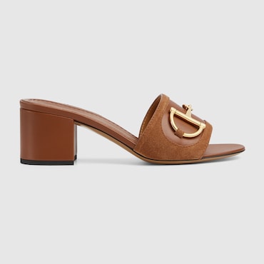 GUCCI Women's Slide Sandal With Horsebit, Size 42 IT